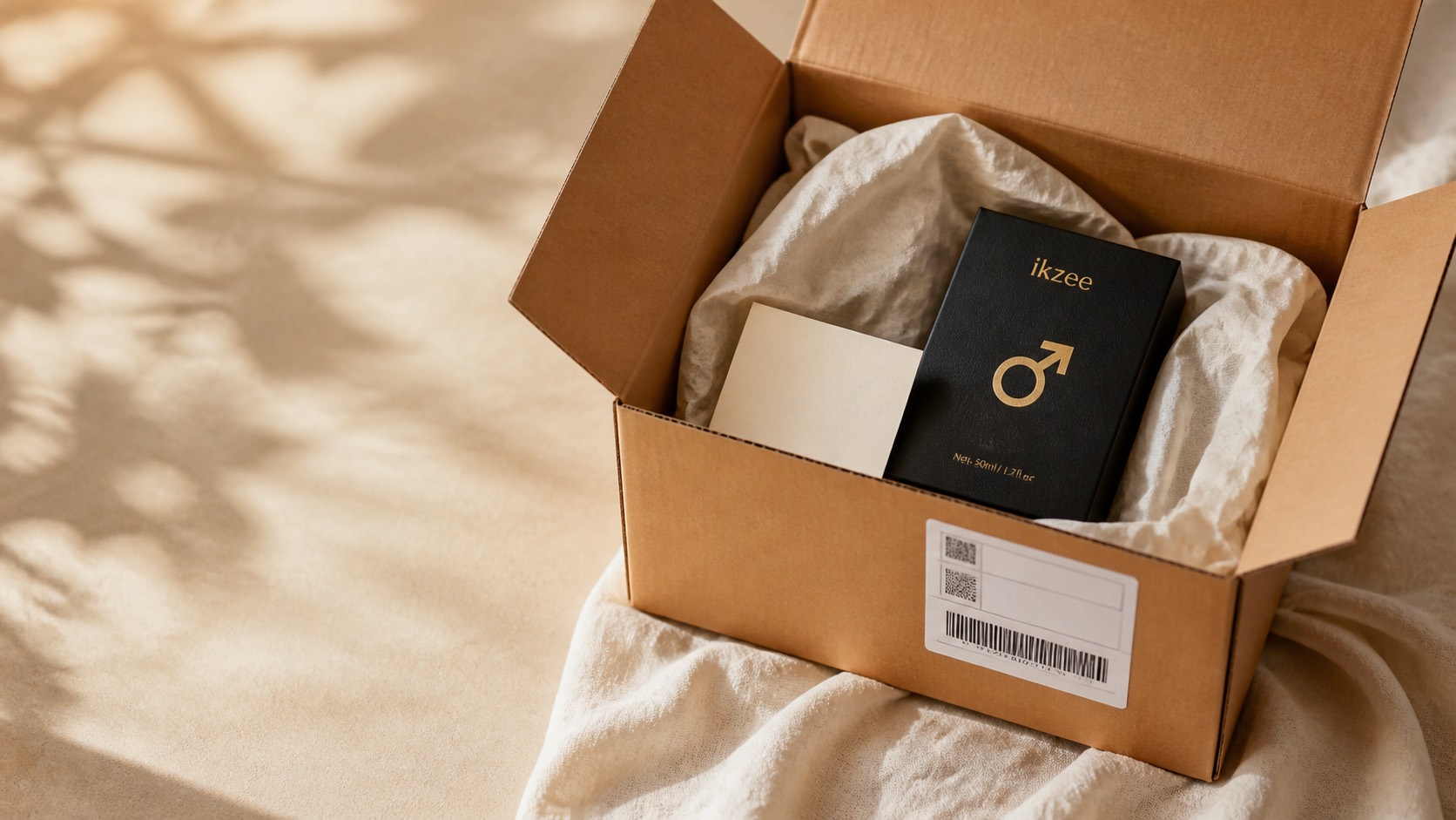 Plain discreet IKZEE shipping package